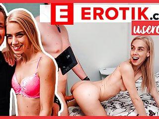 Dunnes deutsches Luder nesty bei intensivem Blowjob