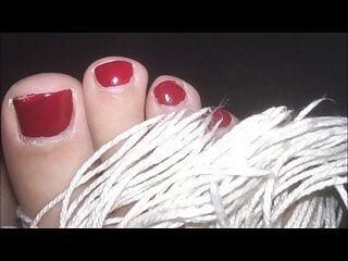 Zusammenschnitt von sexy Frauen die auf füsse stehen