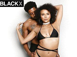 Schöne Brünette Alina Li - schwarzer Kerl vögelt sie durch