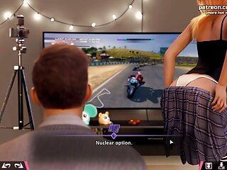 Doppelte Handarbeit von heißer blonden Teen aus Japan