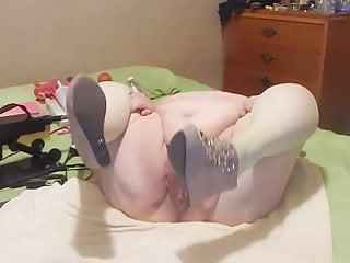 Girl stellt seine shoues zur Schau