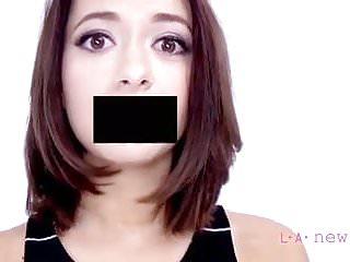 Schöne junge Brünette beim Casting in der hündchenstellung gefickt