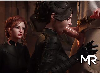 Sie behandelt ihre Zunge so gut sie kann