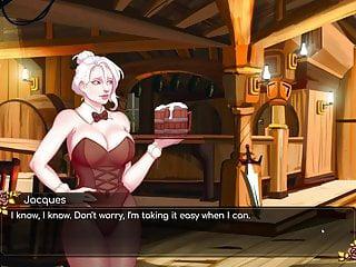 Die weiße Hure wird von zwei Schwänzen gestopft