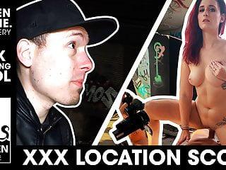 Der geile Pornostar Melina Mason beim Sex im Freien - deutscher Pornostar beim Outdoor Pornodreh