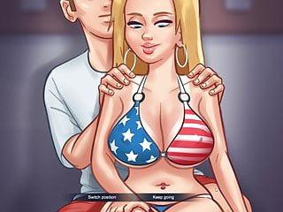 Summer hat spaß am Strand mit ihrem Freund